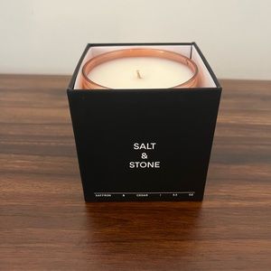 🎉BRAND NEW Salt & Stone Saffron & Cedar candle